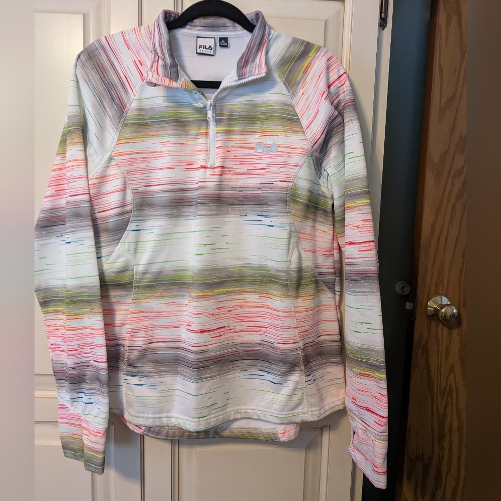 Women's Fila Sport Quarter Zip Running Shirt